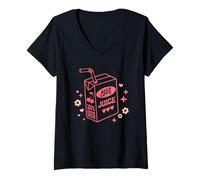 Mujer Cute Self Love Juice 100% estético Camiseta Cuello V