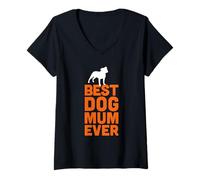 Mujer Cute Staffordshire Bull Terrier / Staffy - La mejor mamá de perro Camiseta Cuello V