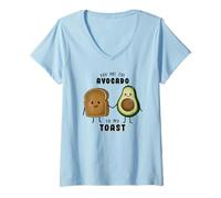 Mujer Cute You Are The avocate to my Toast Aguacate Lovers Funny Camiseta Cuello V
