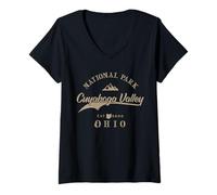 Mujer Cuyahoga Valley National Park | Ohio Camiseta Cuello V