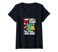 Mujer Cybersecurity Humor I Don't Need A Red Team Users Camiseta Cuello V