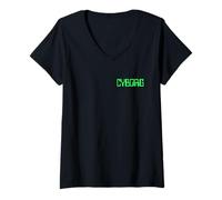 Mujer Cyborg Pretend I'm A Cyborg Traje tee Machine Human Camiseta Cuello V