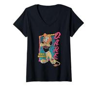 Mujer D.A.R.E. Program 90's Style Daren The Lion Role Model PSA Camiseta Cuello V