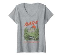 Mujer D.A.R.E. Program Nature is My Drug of Choice PSA Camiseta Cuello V