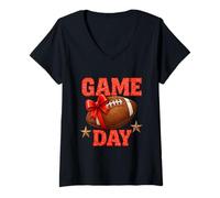 Mujer Dabbing Soccer Ball Brazil Flag Football Camiseta Cuello V