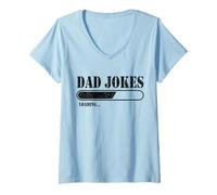 Mujer Dad Jokes Loading Camiseta Cuello V