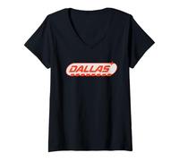 Mujer Dallas y2k Texas Vintage Inspired 90s Gen Z Frutiger Vibes Camiseta Cuello V