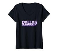 Mujer Dallas y2k Texas Vintage Inspired 90s Gen Z Frutiger Vibes Camiseta Cuello V