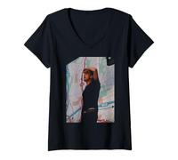 Mujer Damon Albarn Blur Britpop Cantante en Vivo por Andy Willsher Camiseta Cuello V