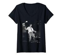 Mujer Damon Albarn Blur Live Britpop Foto de Andy Willsher Camiseta Cuello V