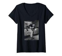 Mujer Damon Albarn Desenfoque Ocio Era 1990 Foto de Andy Willsher Camiseta Cuello V