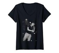 Mujer Damon Albarn Desenfoque temprano Ella es Tan Alta Foto de Andy Willsher Camiseta Cuello V