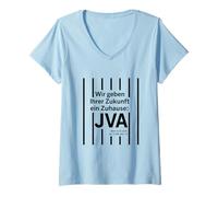 Mujer Damos al futuro un hogar - JVA - con ubicación Camiseta Cuello V