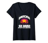 Mujer Dancing so Hard my Feet File a Complaint Camiseta Cuello V