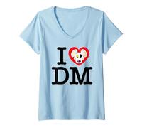 Mujer Danger Mouse Me Encanta Heart DM Camiseta Cuello V