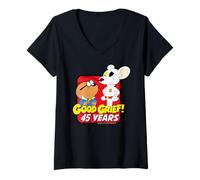 Mujer Danger Mouse & Penfold Good Grief! 45 Aniversario Camiseta Cuello V