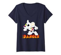 Mujer Danger Mouse Soy el Danger Retro Camiseta Cuello V