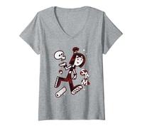 Mujer Danny Phantom Sam Sticker Collage Cartoon Camiseta Cuello V