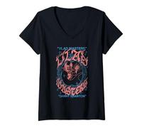 Mujer Danny Phantom Vlad Masters Distressed Goth Frame Cartoon Camiseta Cuello V