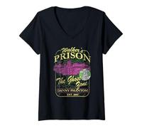 Mujer Danny Phantom Walker's Prison Ghost Zone Cartoon Camiseta Cuello V