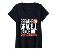 Mujer Danza Del Vientre Bailarina Persa Dance Out Responsibilities Camiseta Cuello V