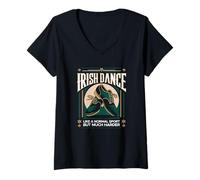 Mujer Danza Irlandesa - Como un deporte normal, pero mucho más dur Camiseta Cuello V
