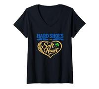 Mujer Danza Irlandesa Step Dancing Celtic Fan Gaélico Ritmo Pasión Camiseta Cuello V