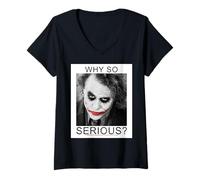 Mujer Dark Knight: por qué es Tan Serio el Arte Facial del Joker Camiseta Cuello V
