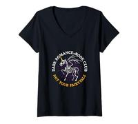 Mujer Dark Romance Book Club Not Your Fairytale Romance Oscuro Camiseta Cuello V