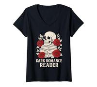Mujer Dark Romance Books Libro de fantasía Picante Fairy Bookworm Camiseta Cuello V