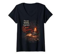 Mujer Dark Romance Booktok I'm Not Weird I Just Love Dark Romance Camiseta Cuello V