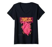 Mujer Dark Romance Romance Oscuro Bound By Passion Camiseta Cuello V