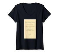 Mujer Darwin On The Origin Of Species Science Teacher - Camiseta Camiseta Cuello V