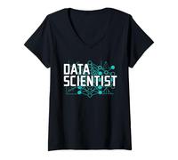 Mujer Data Scientist Statistician Analyst Camiseta Cuello V