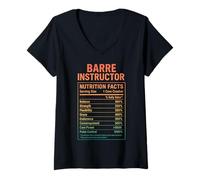 Mujer Datos de Barre Instructor Camiseta Cuello V