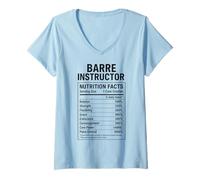 Mujer Datos de Barre Instructor Camiseta Cuello V