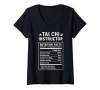 Mujer Datos Divertidos del Instructor de Tai Chi Camiseta Cuello V