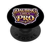 Mujer Daubing Like A Pro Funny Bingo Night Event Lover Lady PopSockets PopGrip Adhesivo