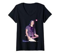 Mujer Dave Grohl Foo Fighters Live Por Andy Willsher Camiseta Cuello V