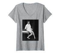 Mujer David Bowie Hombre Elefante En Broadway 1980 Camiseta Cuello V