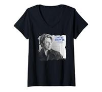 Mujer David Bowie No Puedo Regalar Todo 2002-2016 Camiseta Cuello V