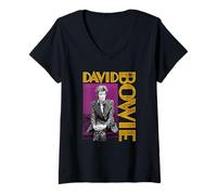 Mujer David Bowie RCA Studios 1973 Foto de David Gahr Camiseta Cuello V