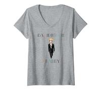 Mujer David Bowie Realidad Camiseta Cuello V