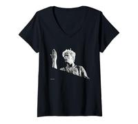 Mujer David Bowie Serious Moonlight Tour en Vivo por Virginia Turbett Camiseta Cuello V