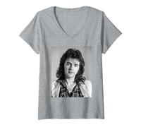 Mujer David Essex Hold Me Close Cantante Actor por Allan Ballard Camiseta Cuello V
