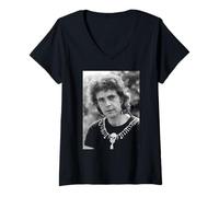 Mujer David Essex Retrato El susurro Un Cuento de Invierno Camiseta Cuello V