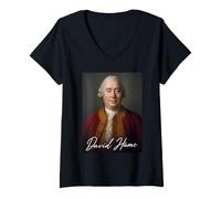Mujer David Hume Filósofo de Escocia Camiseta Cuello V