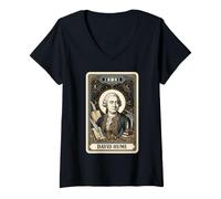 Mujer David Hume Filósofo de Escocia Camiseta Cuello V