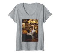 Mujer David Schwimmer Amigos Actor Por Michael Grecco Camiseta Cuello V