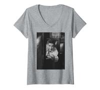Mujer David Schwimmer Ross Geller Amigos Actor Por Michael Grecco Camiseta Cuello V